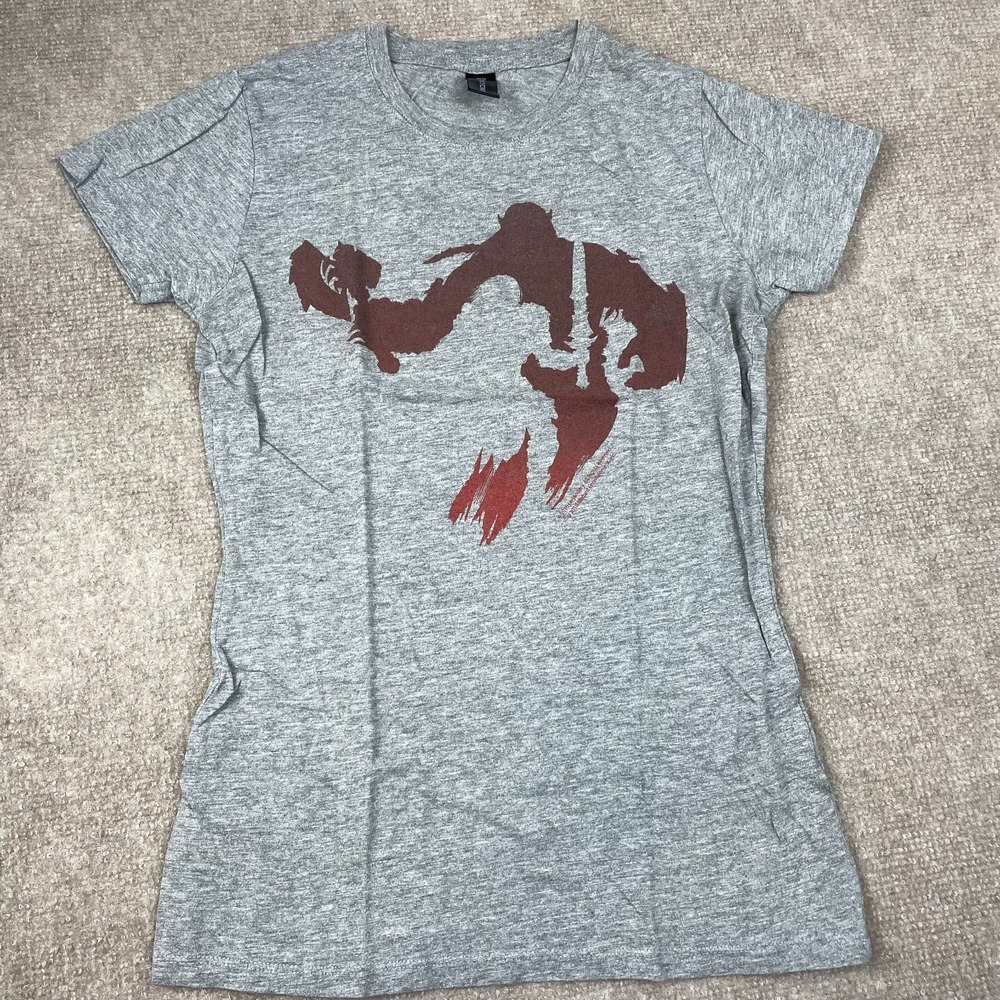 Loot Crate T-Shirt Womens Medium Heather Gray Cotton World Of Warcraft Casual
